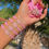 Thumbnail: Baby Pink Guadalupe Thread Bracelet