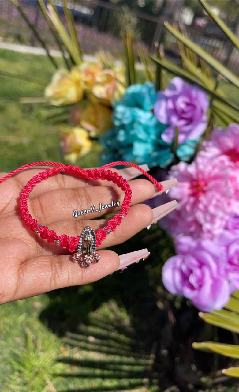 Thumbnail: Blush/Pink 3Tone Guadalupe Flower Bracelet