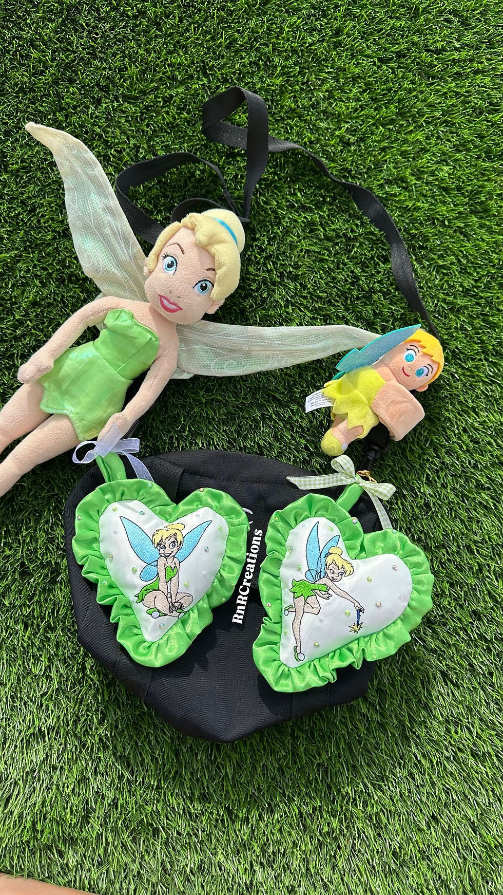 Thumbnail: Tinker bell - Character Embroidered Rhinestone Keychain