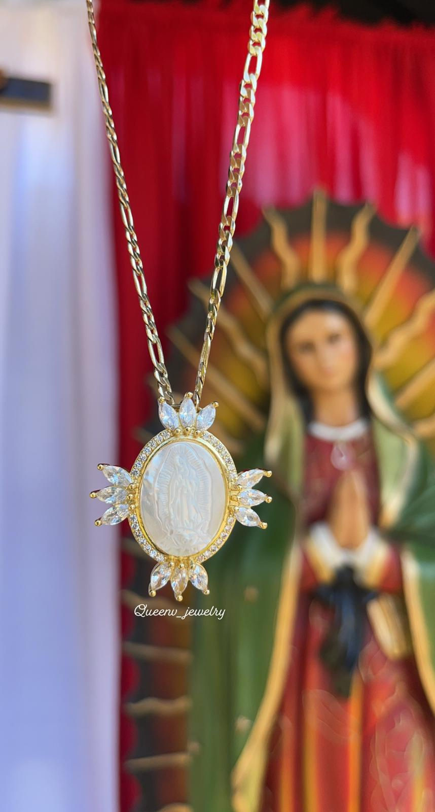 Thumbnail: Guadalupe White Zirconia Necklace