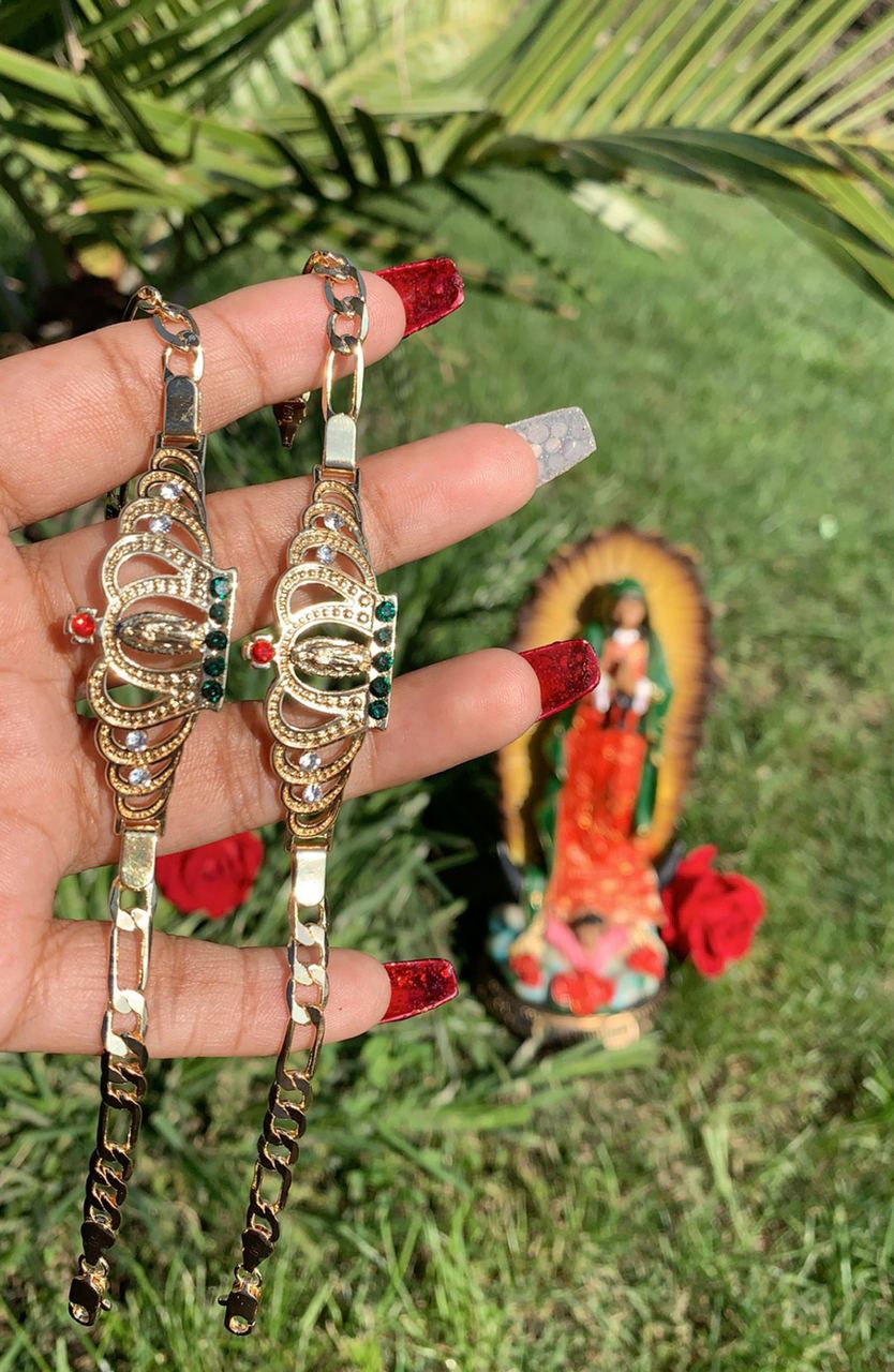 Thumbnail: Guadalupe Crown Multicolor Bracelet👑  "Esclava"