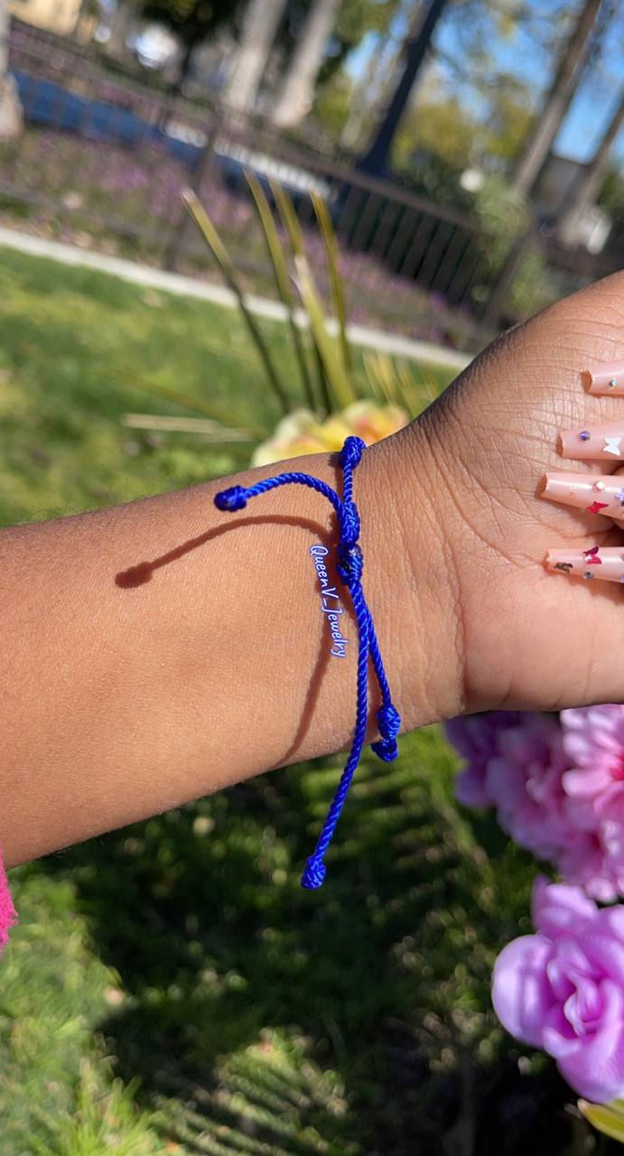 Thumbnail: Blue 3Tone Guadalupe Flower Bracelet