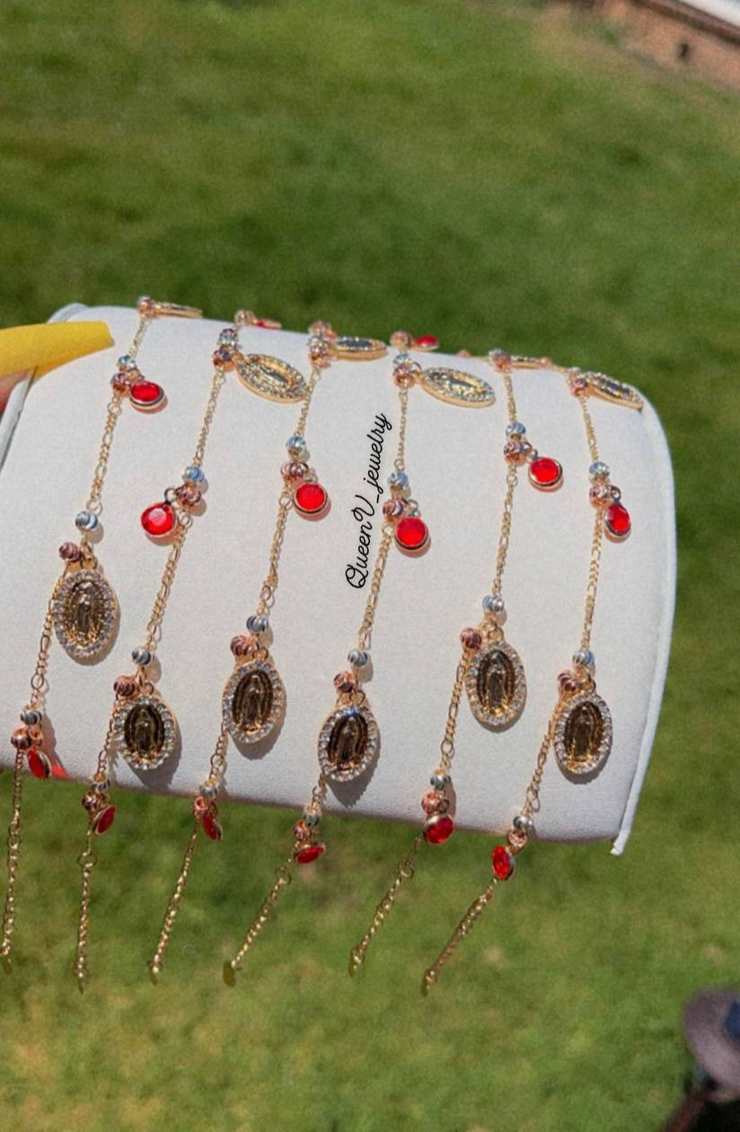 Thumbnail: Guadalupe Charm 3Tone Bracelet