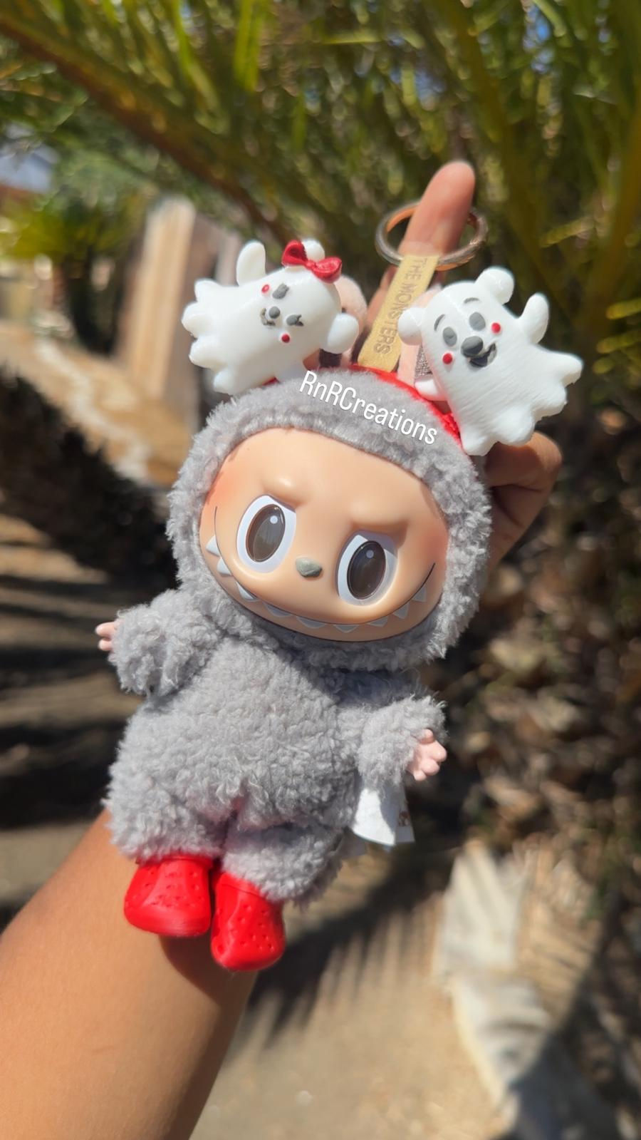 Thumbnail: Red Ghost Halloween Labubu Ears