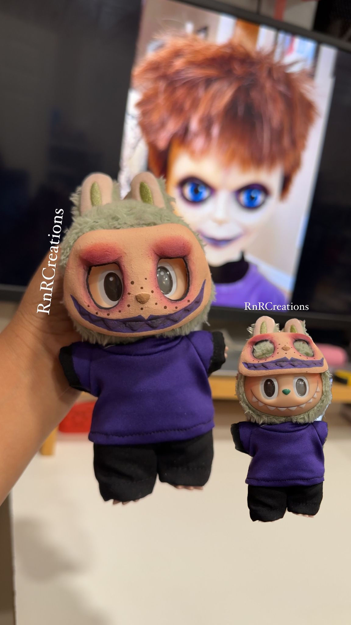 Handmade Horror Mask And Outfit for Labubu