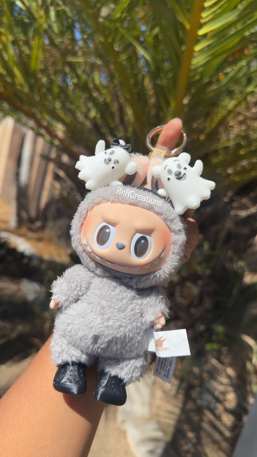 Thumbnail: Black Ghost Halloween Labubu Ears