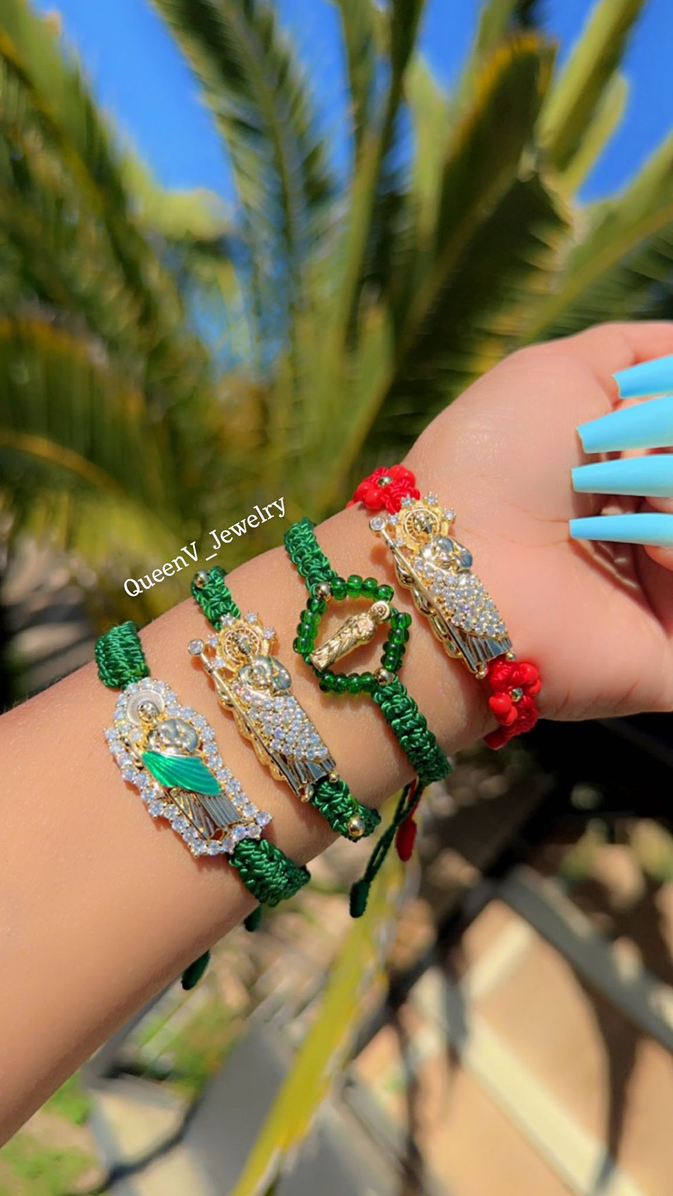 Thumbnail: San Judas Adjustable Thread Bracelet