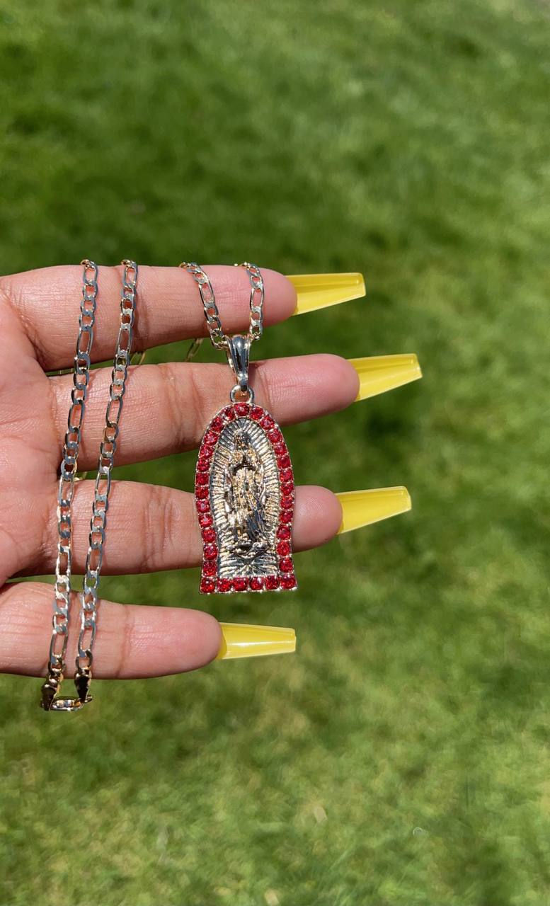 Thumbnail: Guadalupe Red Stone necklace