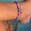Thumbnail: Silver Evil eye Cross Anklet