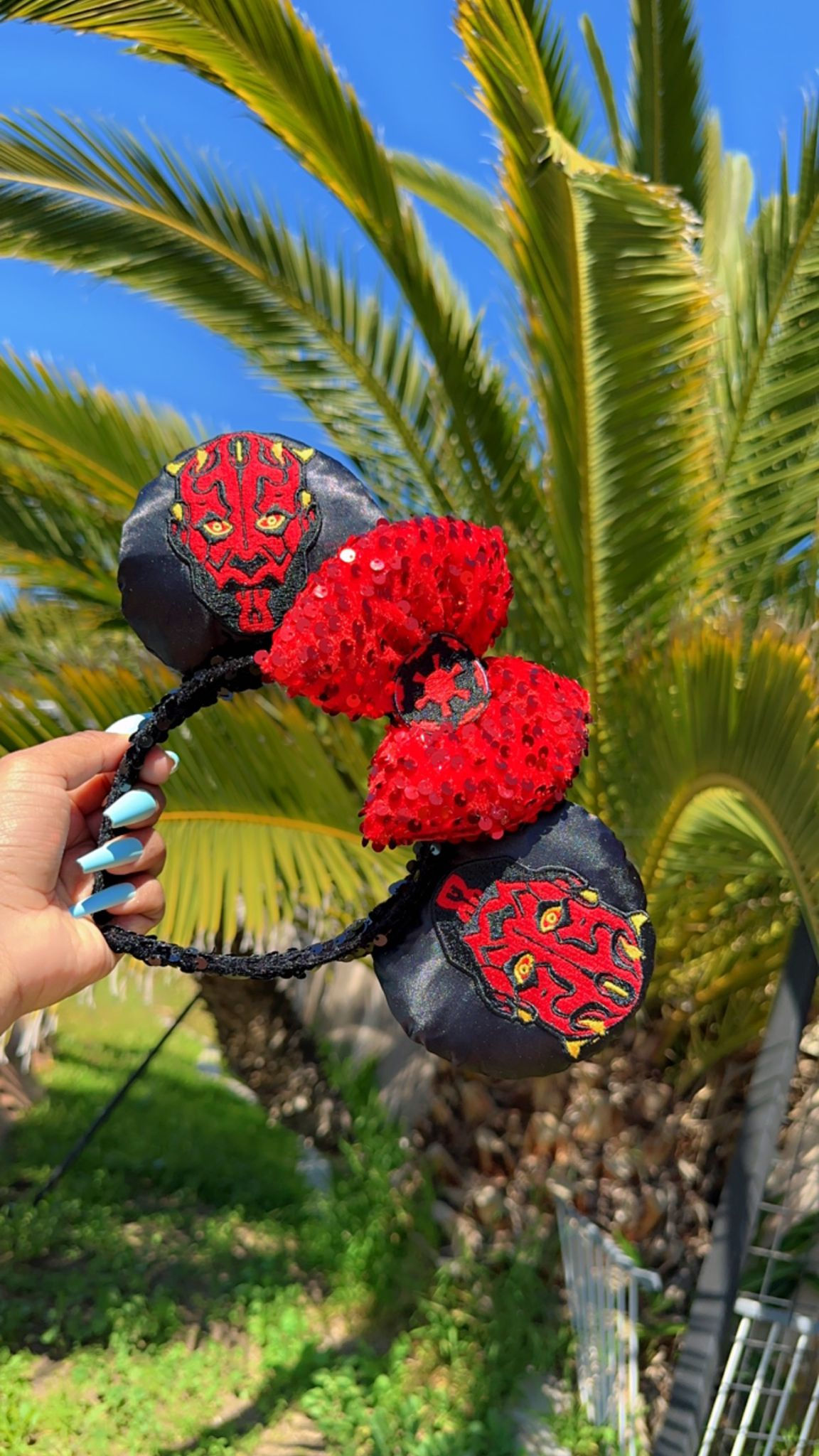 Darth Maul Embroidery Ears