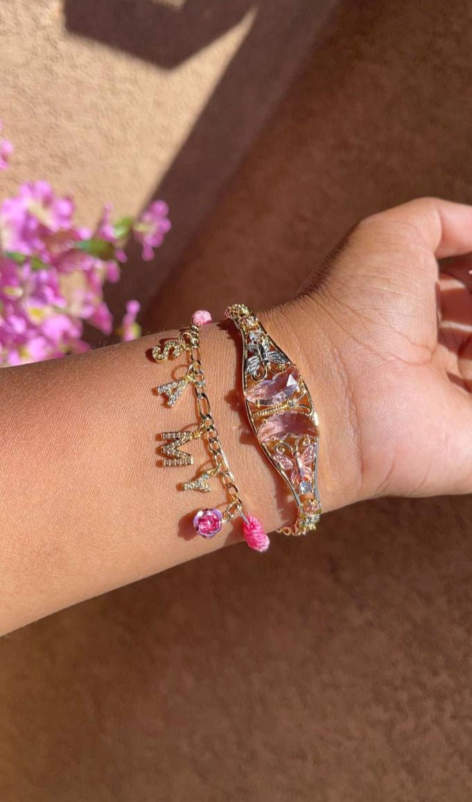 Thumbnail: Baby Pink Personalized NAME Bracelet💕