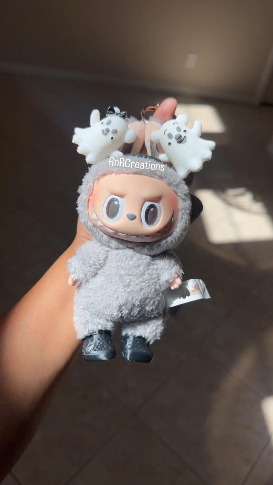 Thumbnail: Black Ghost Halloween Labubu Ears