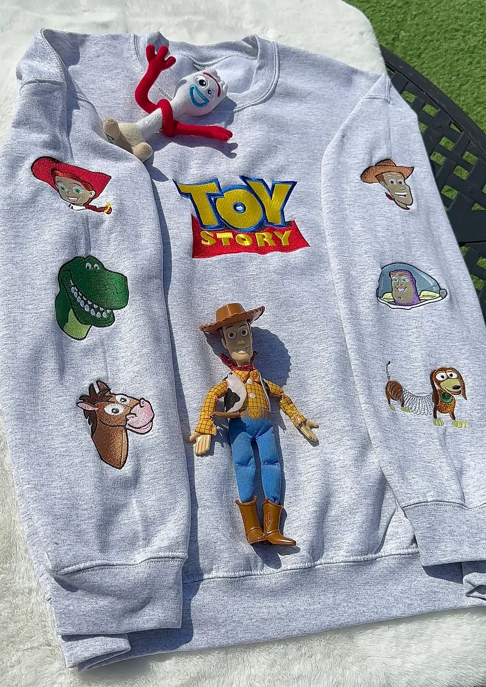 Thumbnail: Toy Story Inspired Embroidery Character Crewneck