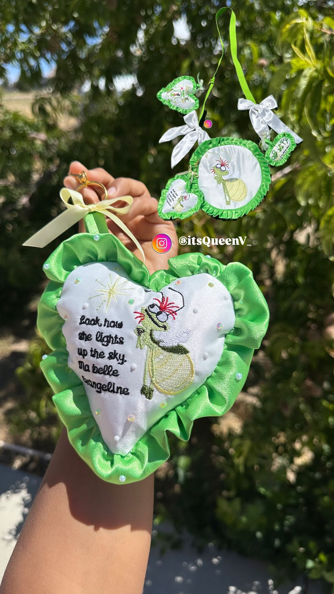 Ray from Princess and the frog - Character Embroidered Rhinestone Keychain