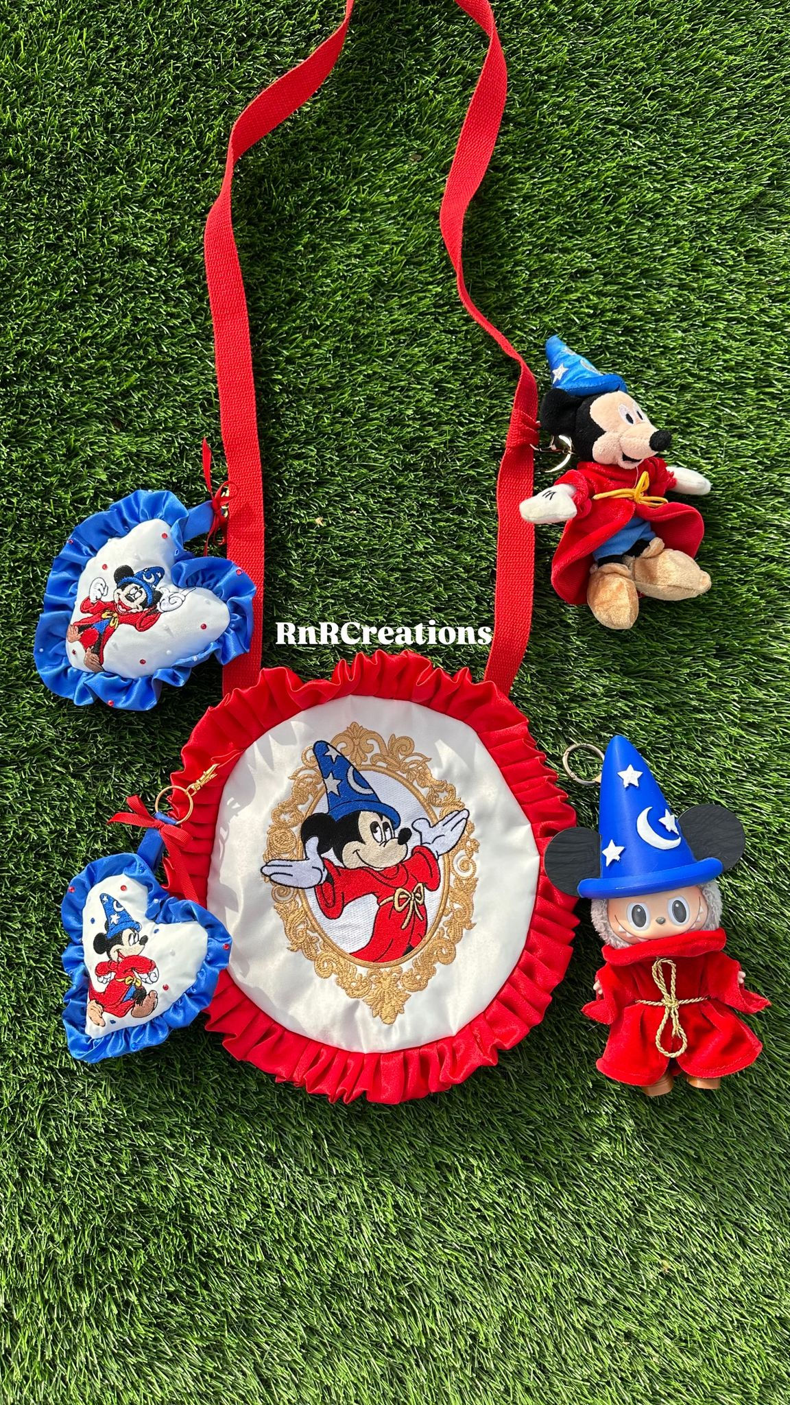 Sorcerer Mickey - Embroidered Ruffle Bag