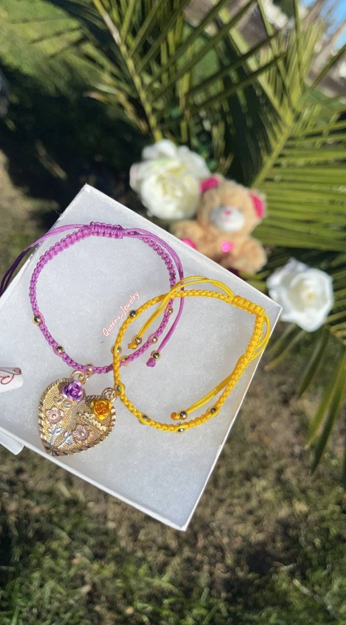 Thumbnail: Te Amo 3Tone Matching Adjustable Bracelets
