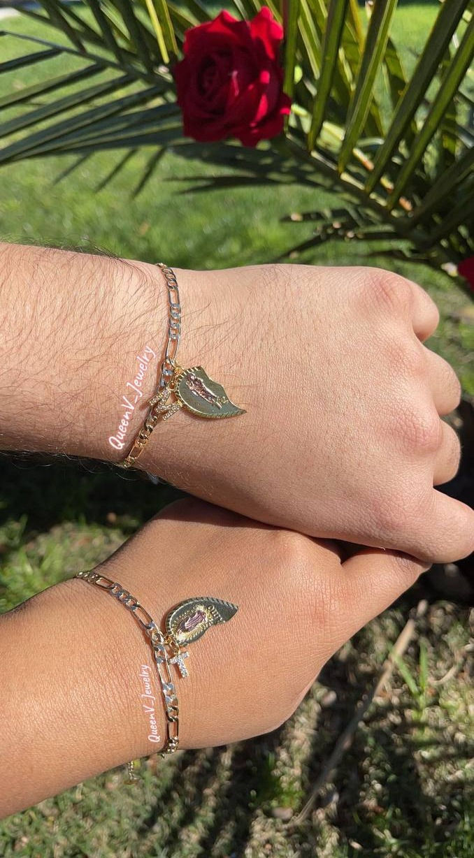Thumbnail: San Juditas & Guadalupe Matching Bracelets for Couples "Esclavas"