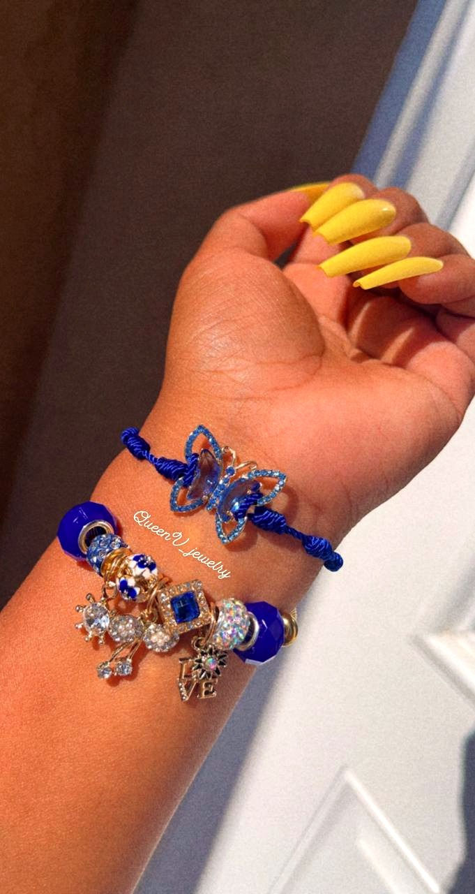 Thumbnail: Blue Pandora Charm Bracelet