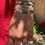 Thumbnail: Green San Juditas Diamantado Tread adjustable Bracelet.