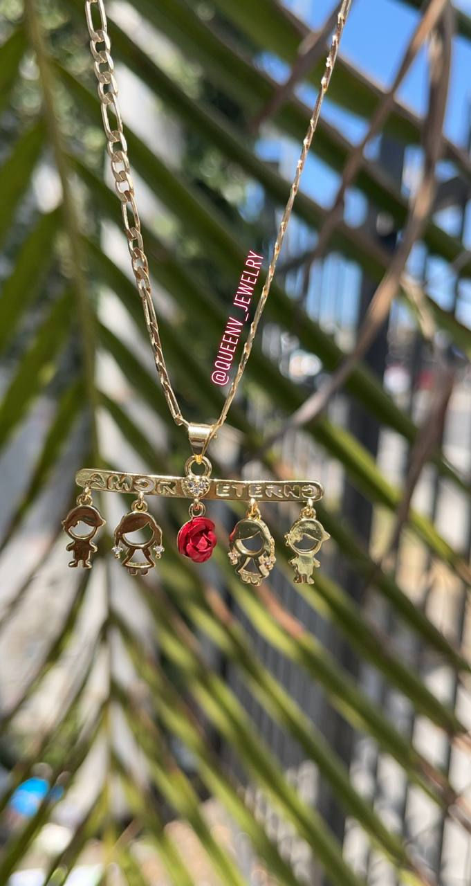 Thumbnail: 4Children custom order "Mother Necklace"