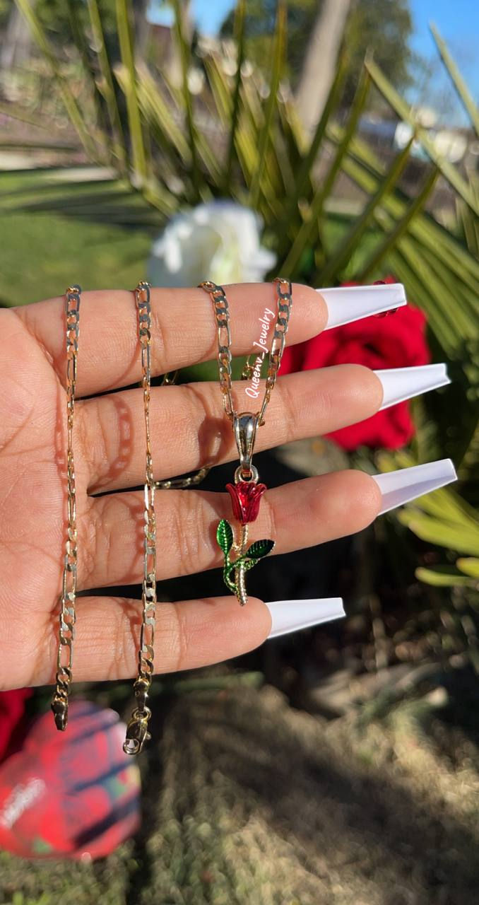 Thumbnail: Red Rose Necklace