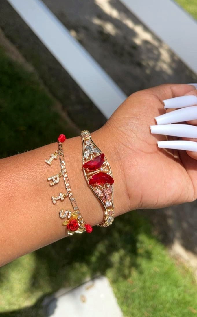 Thumbnail: Red Personalized NAME Bracelet💓