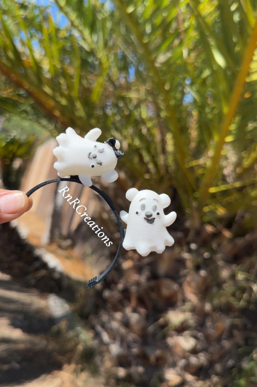 Thumbnail: Black Ghost Halloween Labubu Ears