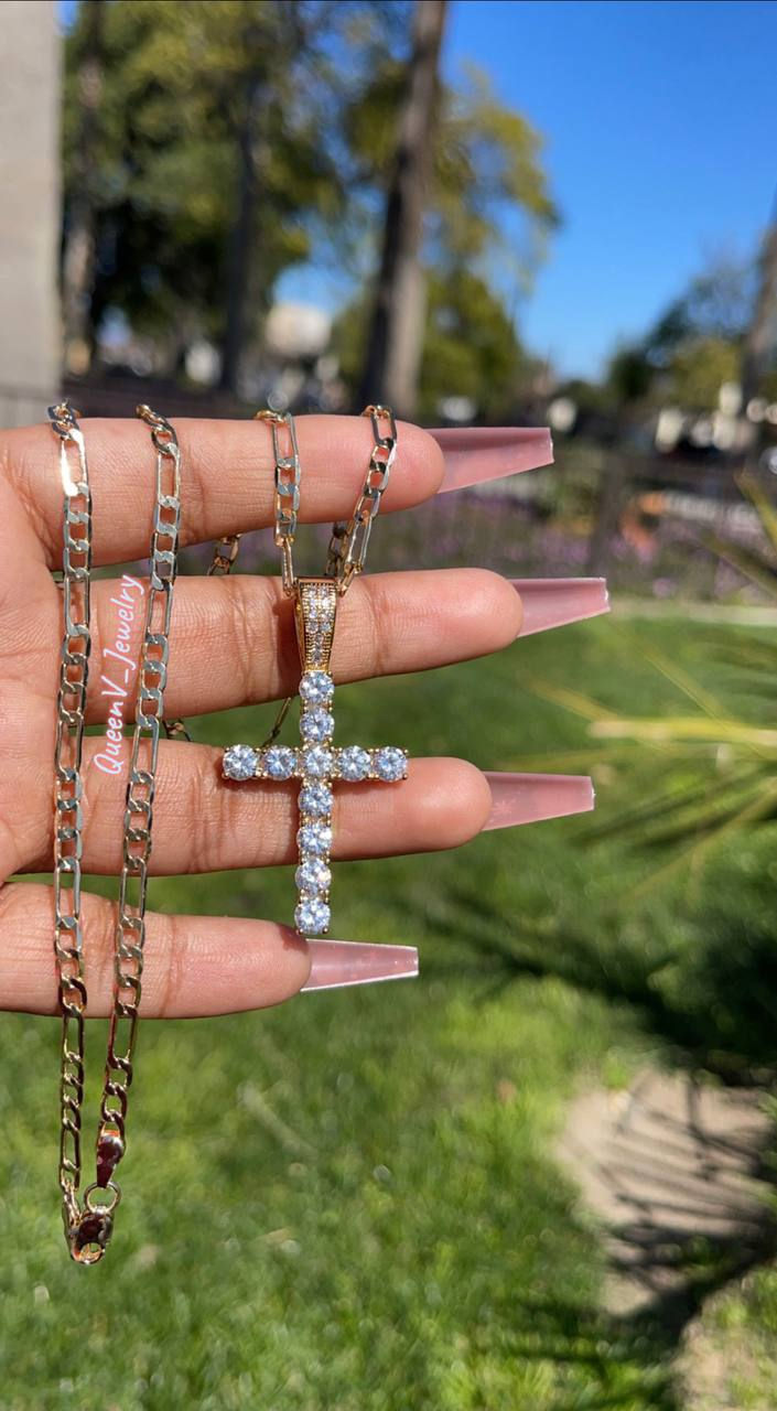 Thumbnail: CZ Diamond Cross