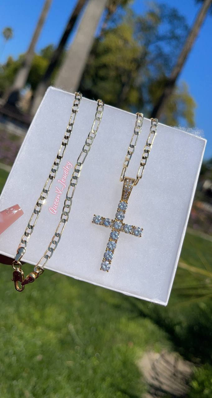 Thumbnail: CZ Diamond Cross