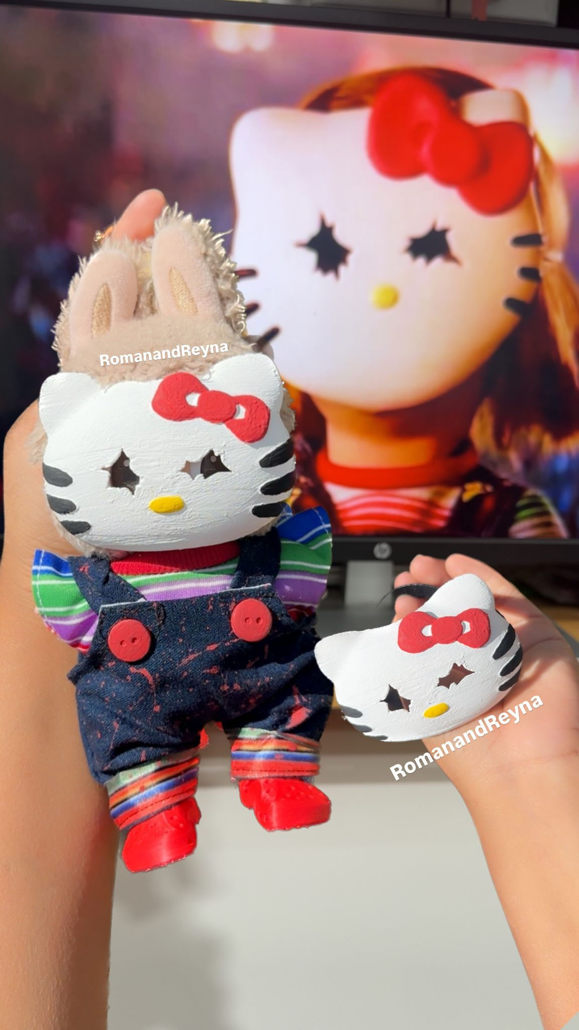 Handmade Horror Mask And Outfit for Labubu