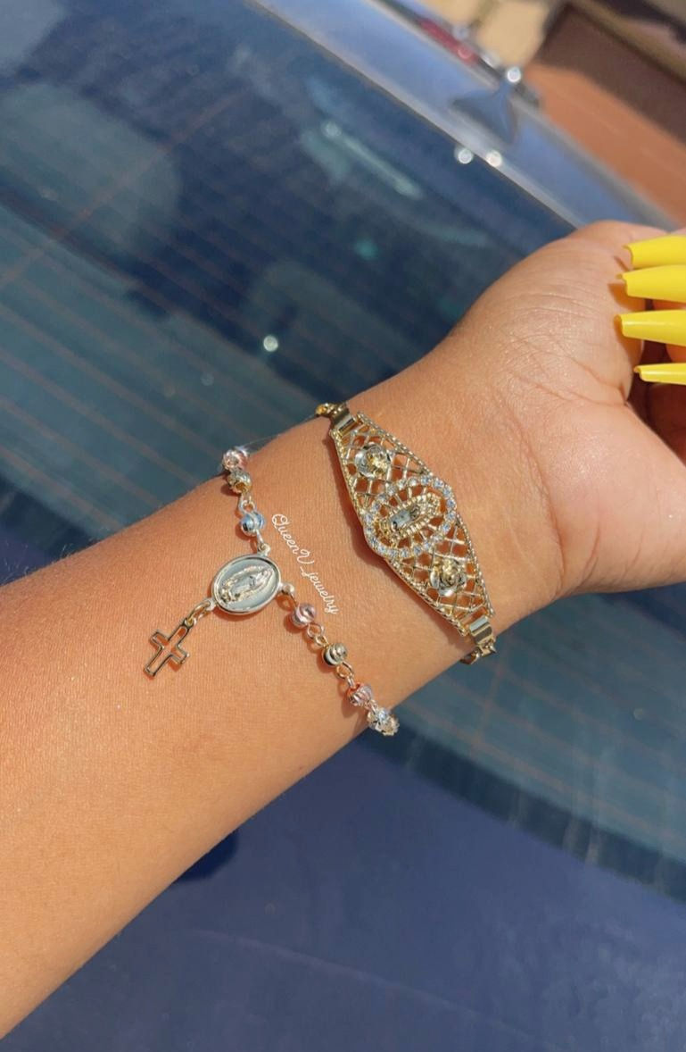 Thumbnail: Virgencita Crystal Bracelet "Esclava"