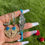 Thumbnail: "Mom & Daughter" Broken Heart Necklace Aqua Roses