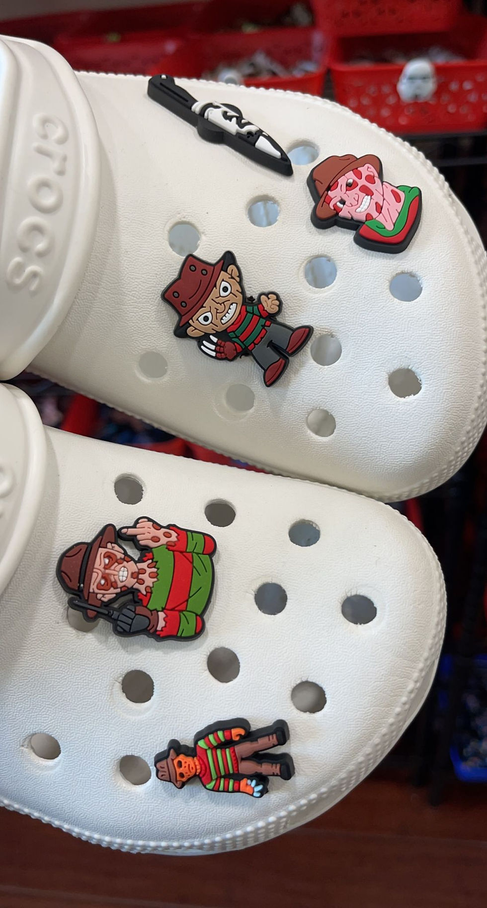 Thumbnail: freddy krueger Croc Charms