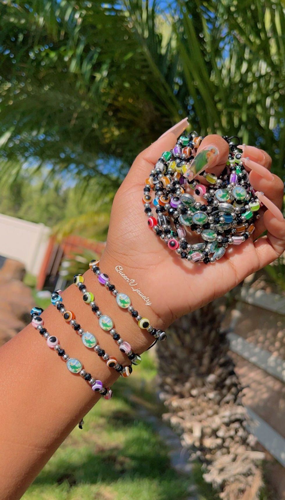 Thumbnail: San Judas Black Evil eye Protection Bracelet