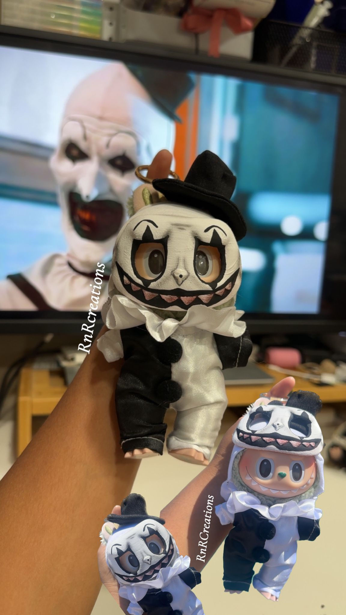 Handmade Horror Mask And Outfit for Labubu