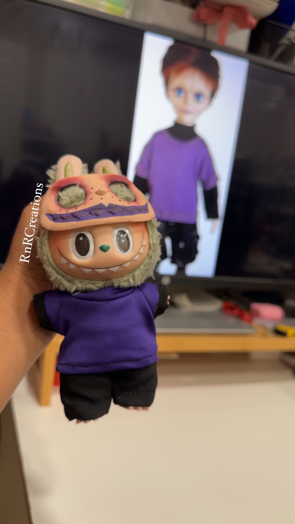 Thumbnail: Handmade Horror Mask And Outfit for Labubu