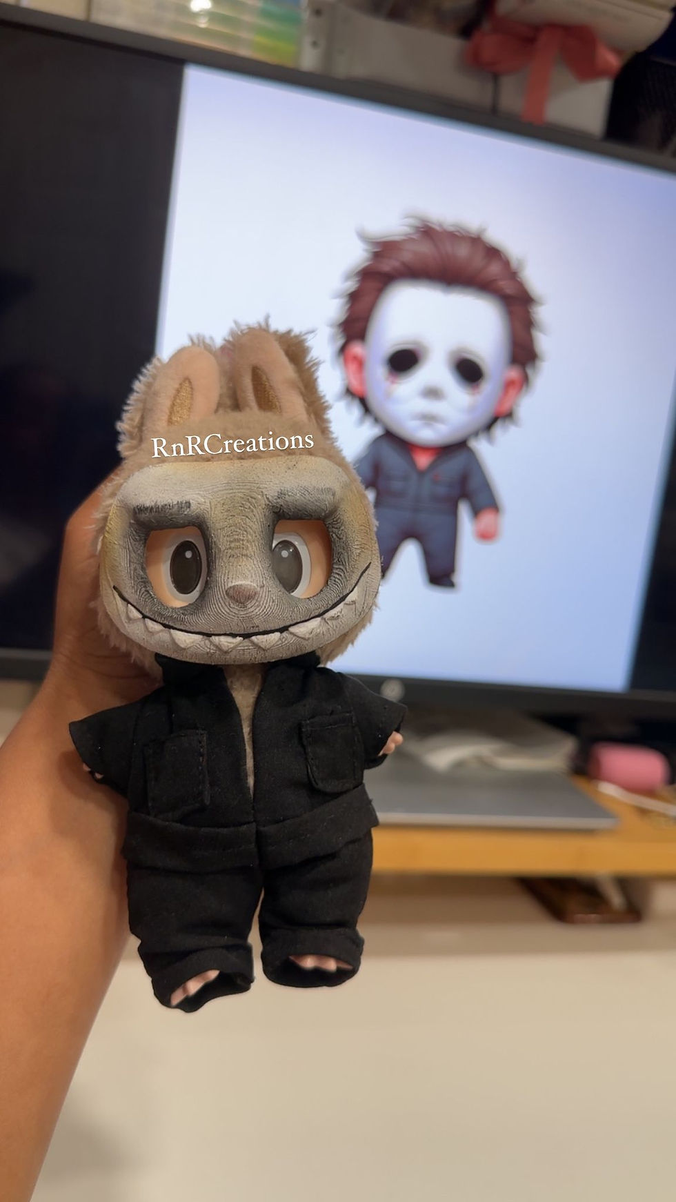 Thumbnail: Handmade Horror Mask And Outfit for Labubu