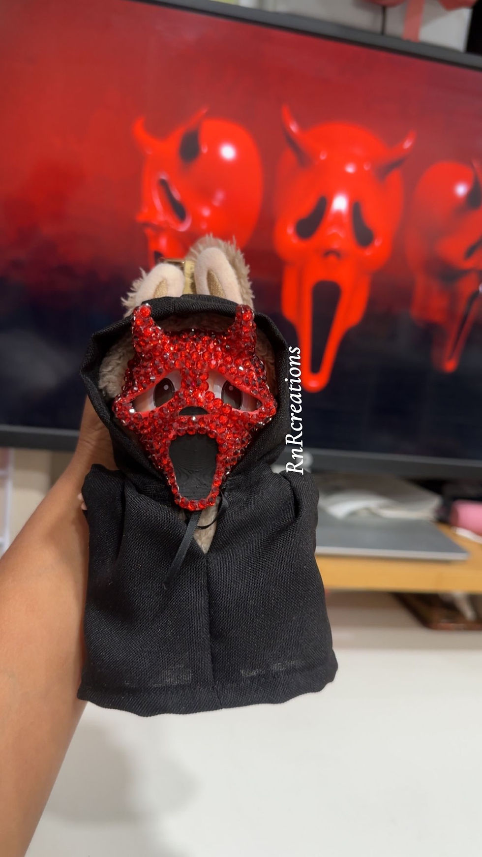 Thumbnail: Handmade Horror Mask And Outfit for Labubu
