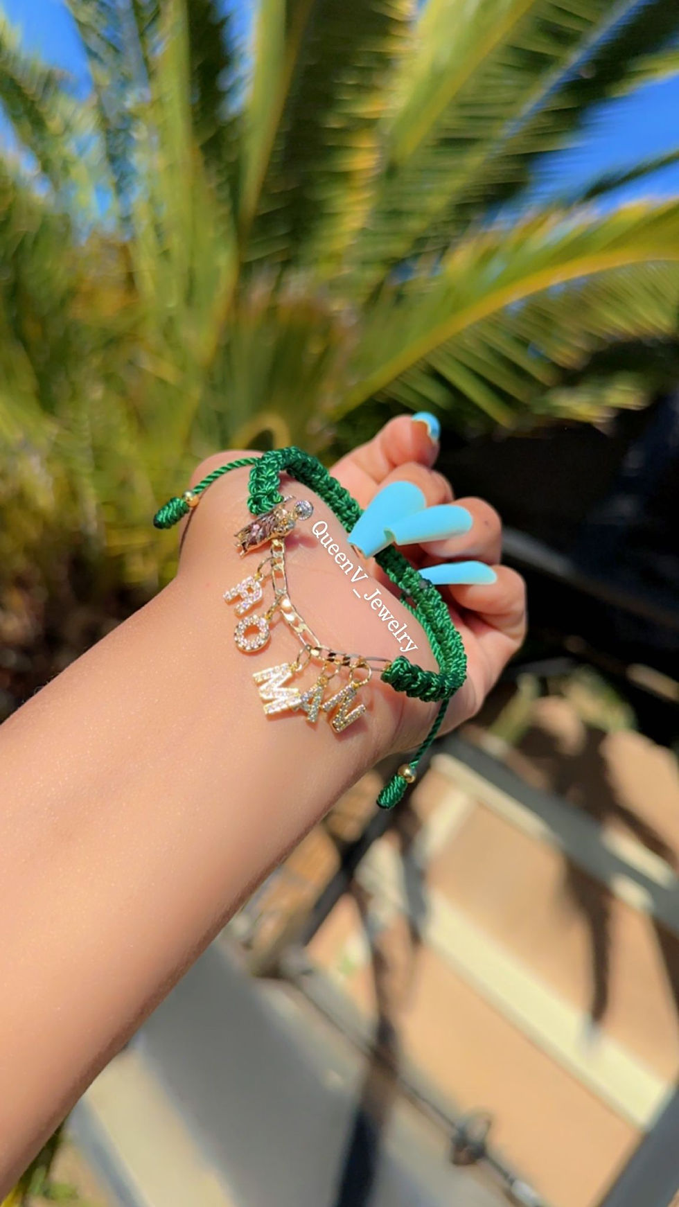 Thumbnail: San judas Personalized Name Thread Adjustable Bracelet