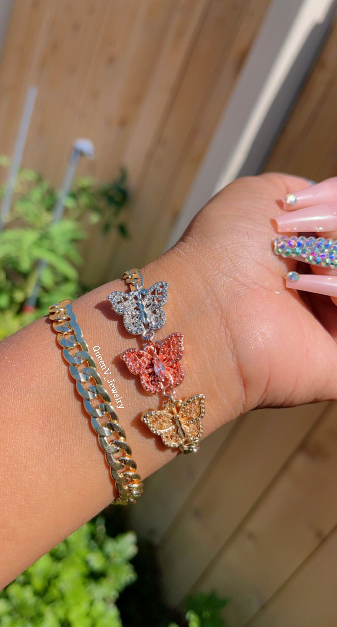 3Tone Butterfly Bracelet