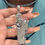 Thumbnail: Silver St Jude Zirconia Necklace San Judas Deamantado