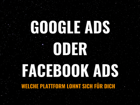 Google Ads oder Facebook Ads