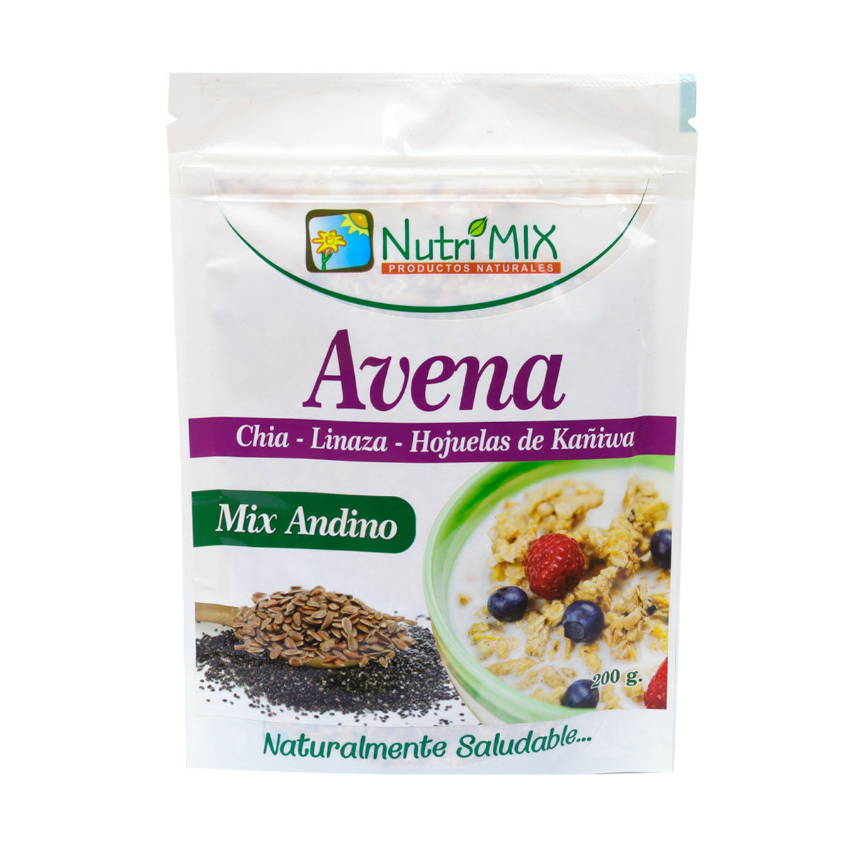 AVENA MIX ANDINO CHIA LINAZA CAÑIHUA NUTRIMIX - DOYPACK X 200 GR