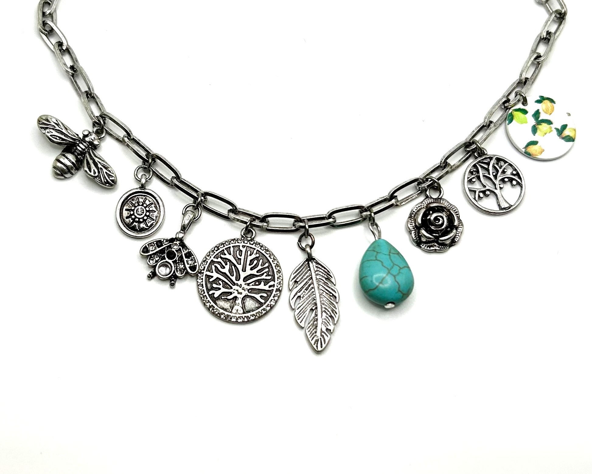 Tree of Life and Nature Charm Necklace