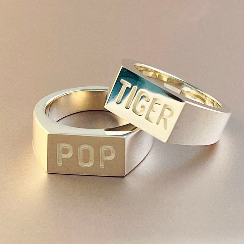 Thumbnail: TIGER & POP Signet Rings