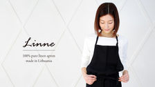 Vol.40 "Soft and fluffy" 100% linen apron - Nankai Tsushin JOURNAL@note