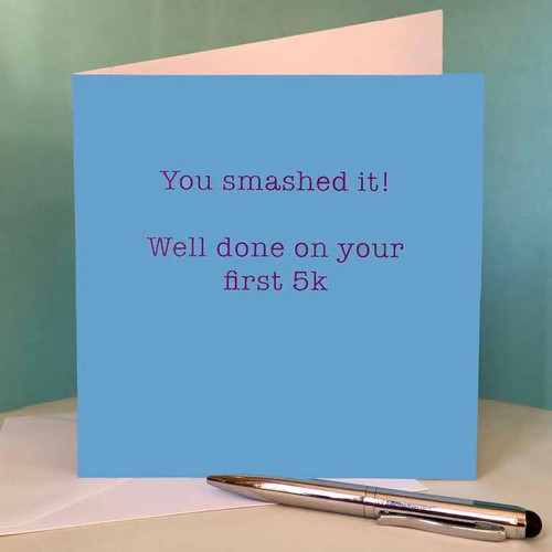 Well done 5k card Running Cards UK