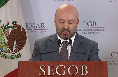 Mensaje del Comisionado Nacional de Seguridad, Renato Sales Heredia; por detención del 80