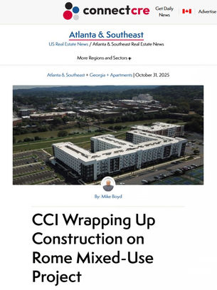 CCI Wrapping Up Construction on Rome Mixed-Use Project