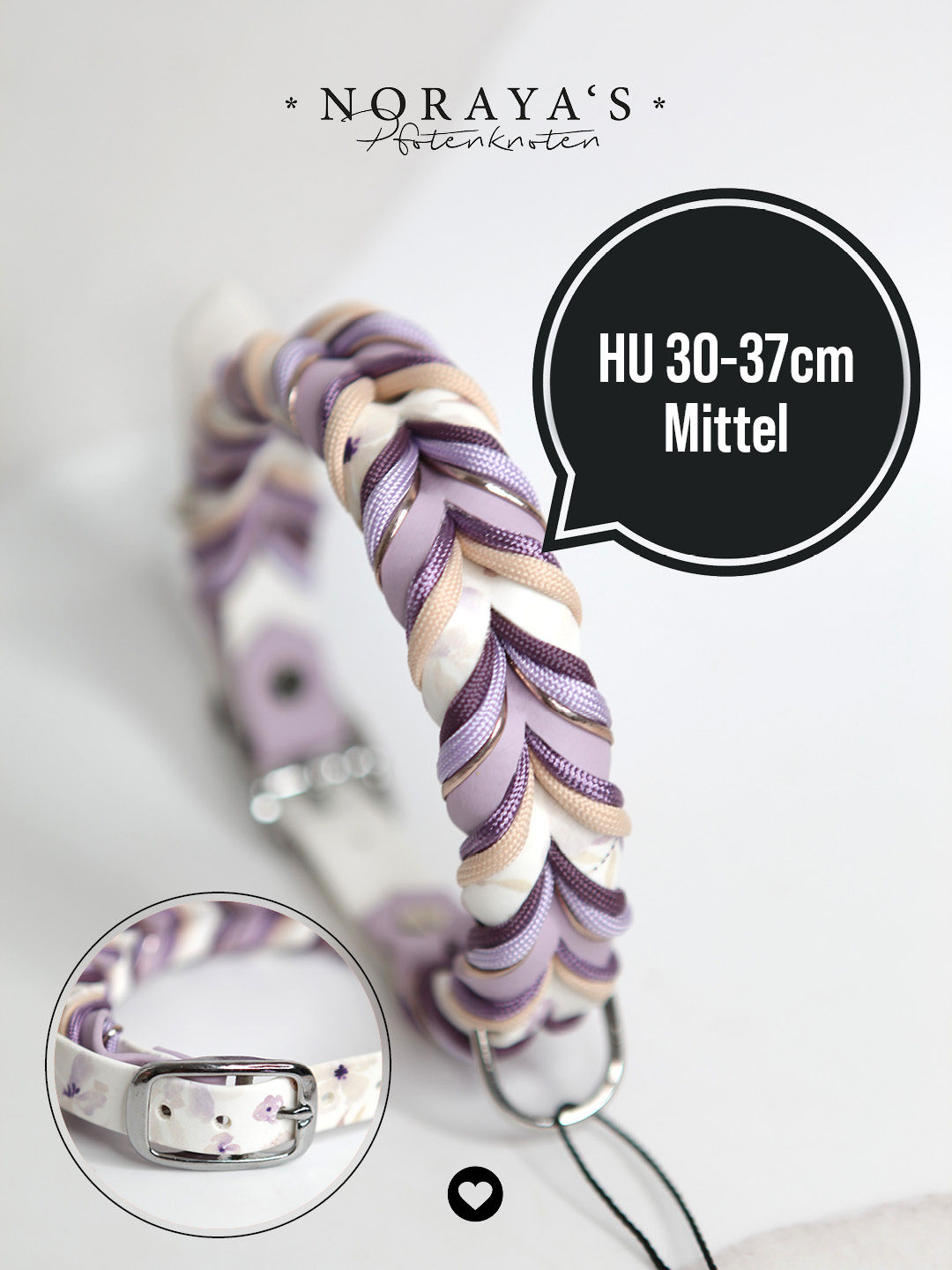 UV-Biothane Halsband I geflochten I mittel